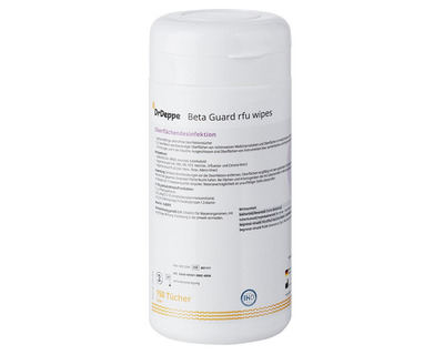 Dr. Deppe Desinfektionstücher "Beta Guard RFU", für Oberflächen 150St.