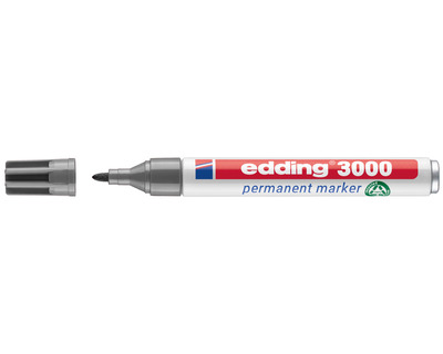 Edding Permanentmarker 3000 grau 1,5-3 mm Rundspitze