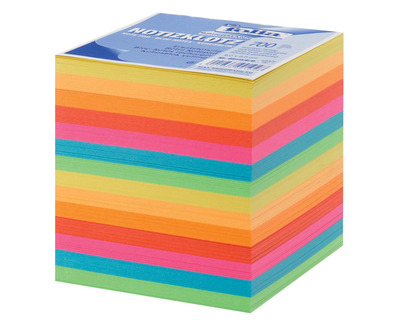 Folia Zettelbox-Einlage, lose mehrfarbig 90 x 90 mm 700Bl.