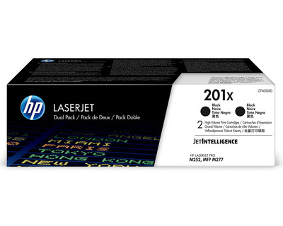 HP Toner 201X, Doppelpack schwarz 2.800 Seiten 2St.