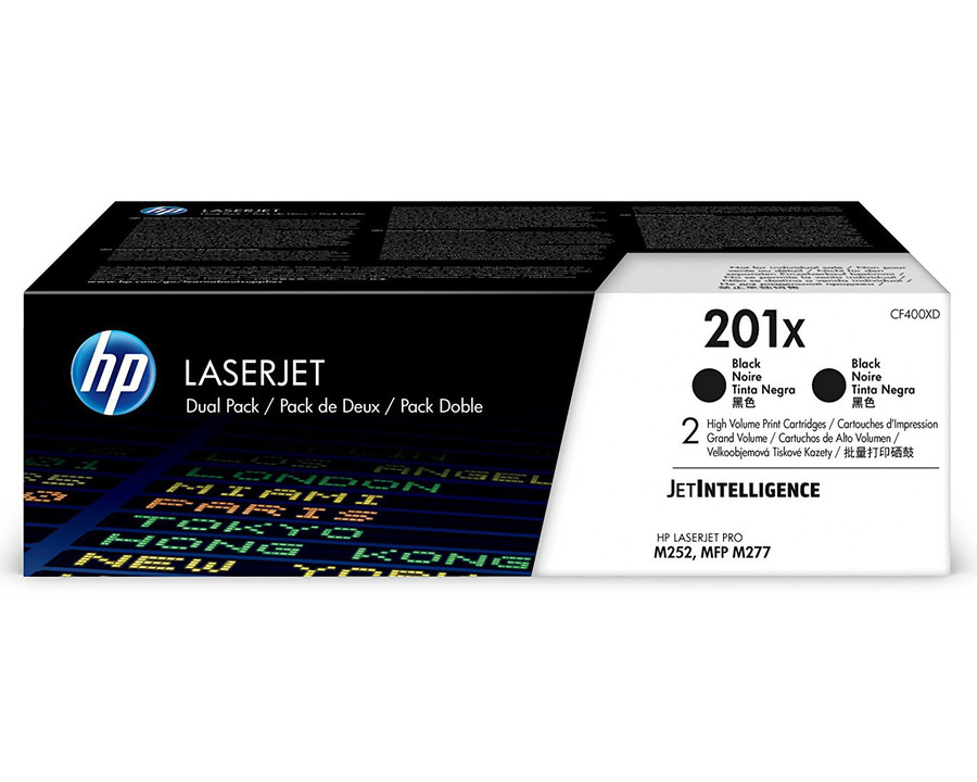 HP Toner 201X, Doppelpack schwarz 2.800 Seiten 2St.
