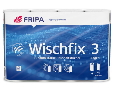 Fripa Küchenrolle "Wischfix" 3-lagig 4x51Bl.