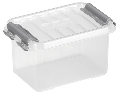 Sunware Aufbewahrungsbox "the q-line" 0,4 Liter transparent 11,8 x 6,2 x 7,7 cm