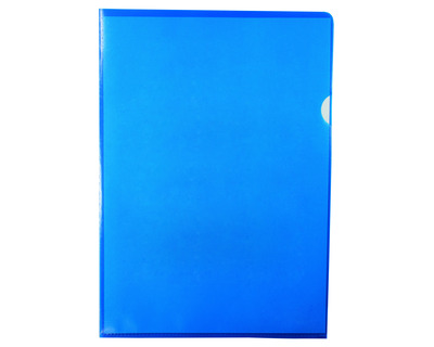 Sichthüllen A4 "Standard" blau genarbt, 120 my 100St.