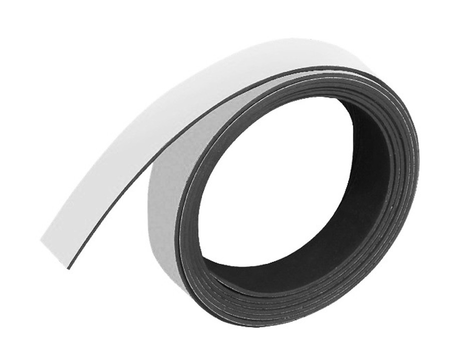 Franken Magnetband weiß 10 mm x 1 m