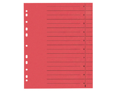 Trennblätter A4 rot 240 x 300 mm 100Bl.