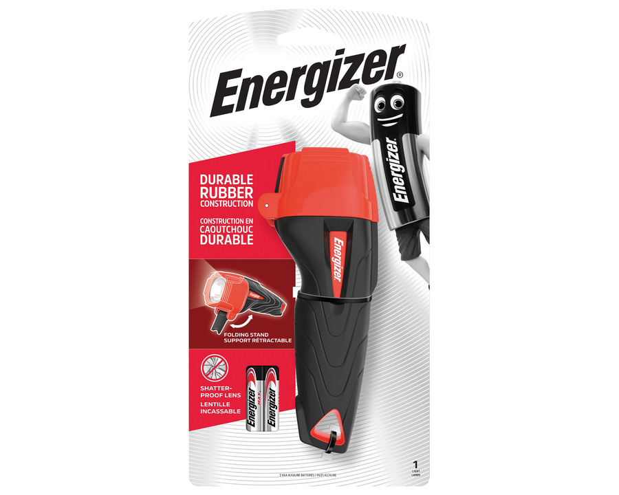 Energizer Taschenlampe "Impact Rubber" schwarz/rot