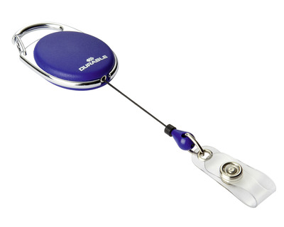 Durable Ausweishalter "Jojo Style" mit Druckknopf dunkelblau 10St.