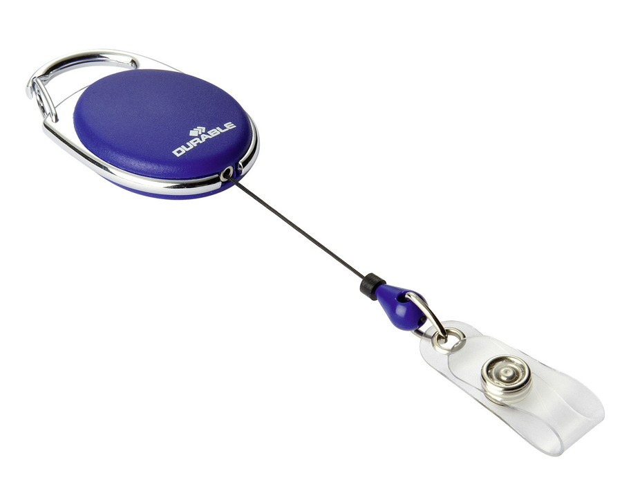 Durable Ausweishalter "Jojo Style" mit Druckknopf dunkelblau 10St.