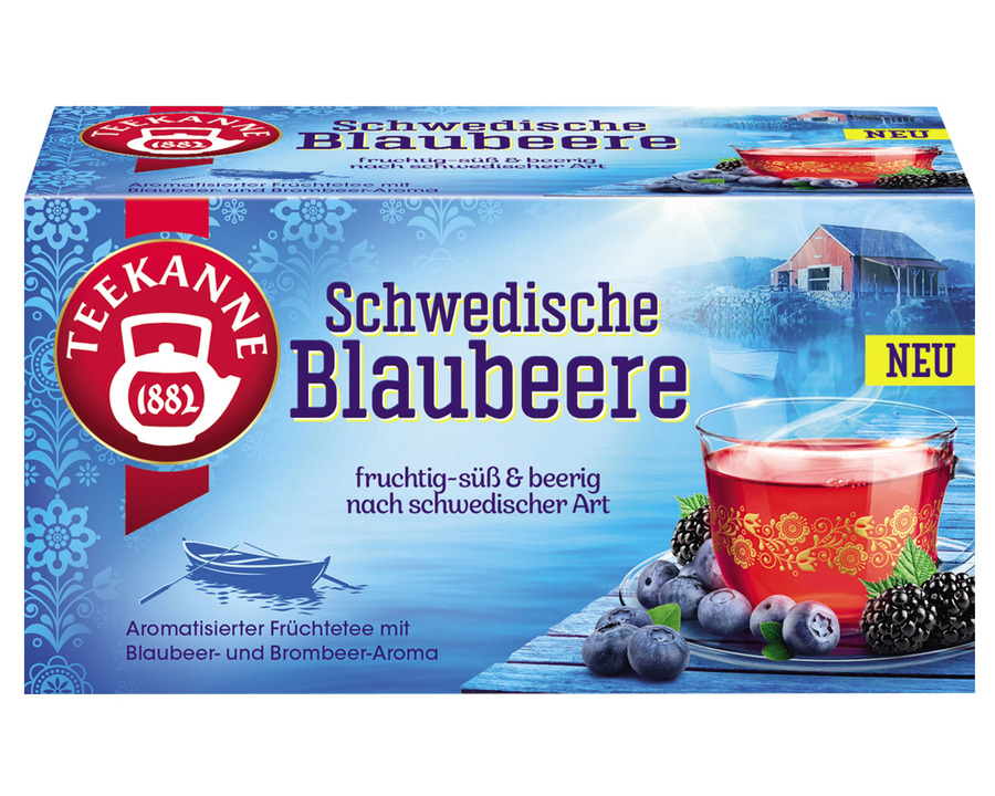 Teekanne Tee "Ländertee" Schwedische Blaubeere 20St.