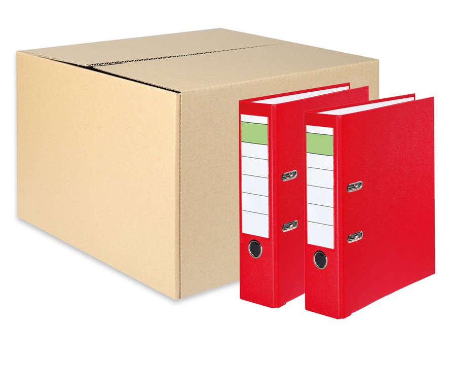 Ordner A4 "Grüner Balken" rot 80 mm 20St.
