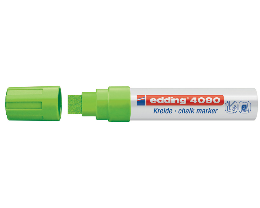 Edding Kreidemarker 4090 hellgrün 4-15 mm Keilspitze