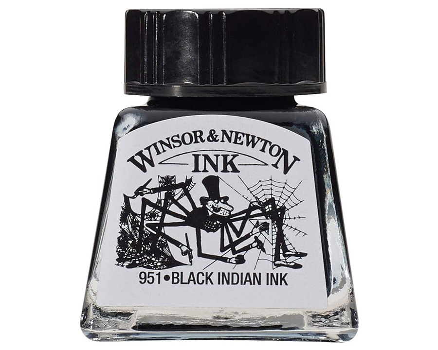 Winsor & Newton Zeichentusche schwarz 14ml