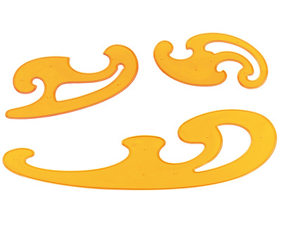 Aristo Burmesterkurven-Set orange 3-teilig