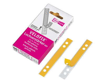 Veloflex Lochverstärker "Velofix" transparent 15 x 105 mm 50St.