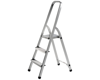 Alco Stehleiter silber 3 Stufen