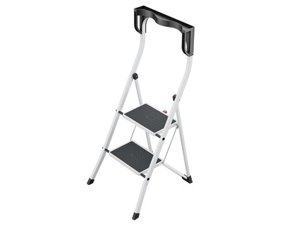 Hailo Stehleiter "ComfortLine K75" weiß 2 Stufen