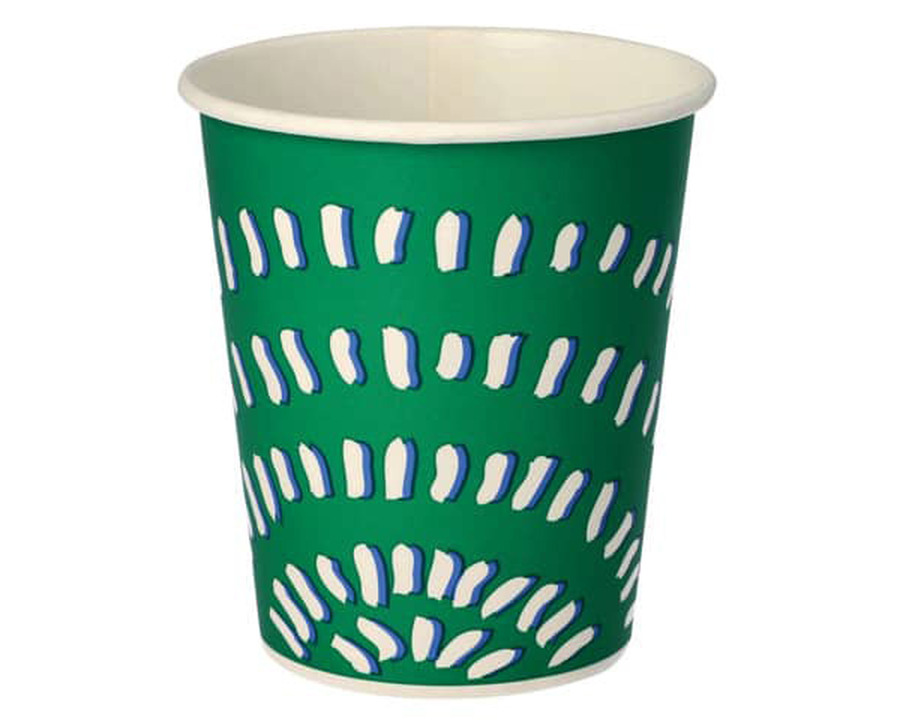 Papstar Einweg-Trinkbecher Pappe grün 200ml 100St.