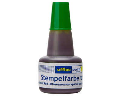 Officepoint Stempelfarbe ohne Öl  grün 30ml