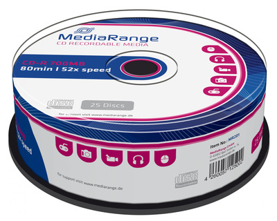 Mediarange CD-R 700MB Spindel 25St.