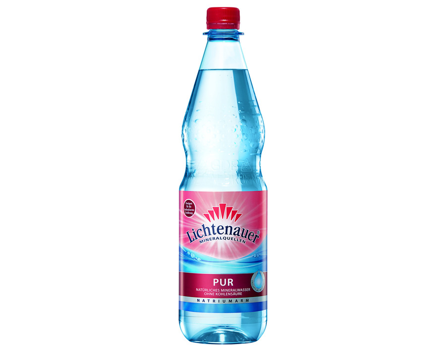 Lichtenauer Mineralwasser "Pur" ohne Kohlensäure 1,0 Liter 12St.