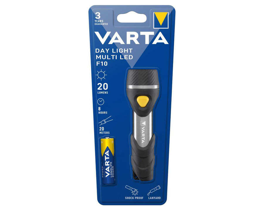 Varta Taschenlampe "Day Light Multi F10" schwarz
