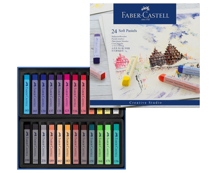 Faber-Castell Pastellkreide mehrfarbig 24St.