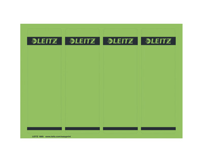 Leitz Ordner-Rückenschilder grün 61 x 191 mm 100Et.