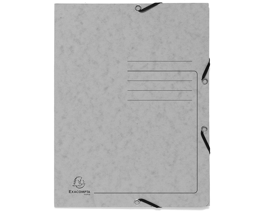 Exacompta Eckspannermappe A4 "Colorspan" grau