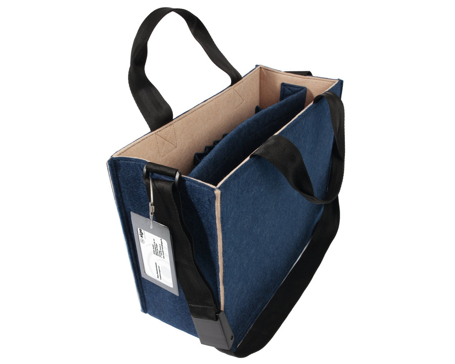 Sigel Tragetasche "Desk Sharing Bag Bicolor" blau/beige 360 x 280 x 150 mm