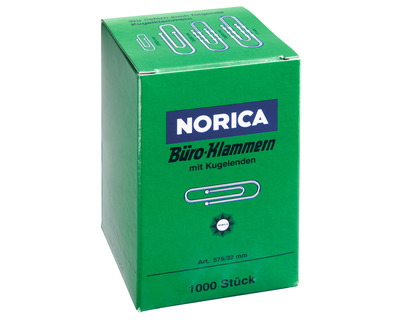Norica Briefklammern "Norica" silber 32 mm 1.000St.