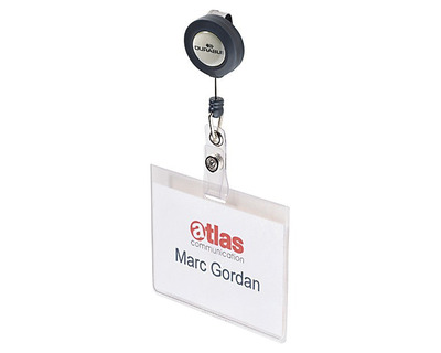 Durable Namensschild mit Rollhalter 60 x 90 mm 10St.