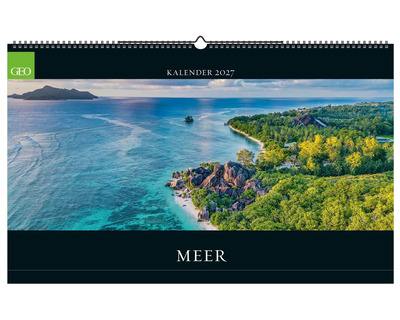 Geo Bildkalender 2027 "Meer" 58 x 36 cm 1 Seite = 1 Monat