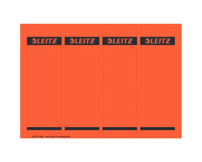 Leitz Ordner-Rückenschilder rot 61 x 191 mm 100Et.