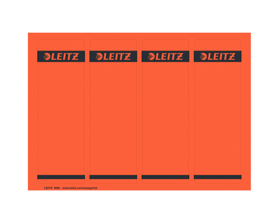 Leitz Ordner-Rückenschilder rot 61 x 191 mm 100Et.
