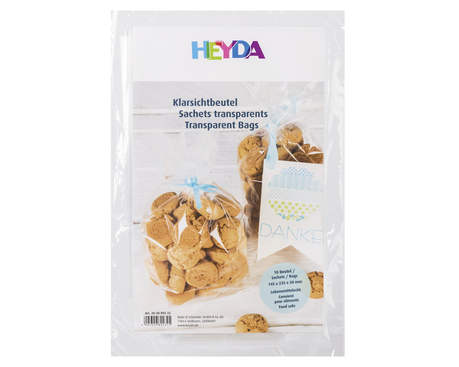 Heyda Bodenbeutel transparent 10St.