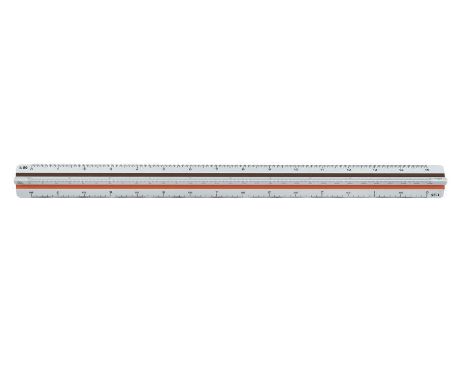 Aristo Dreikant-Maßstab weiß 30 cm
