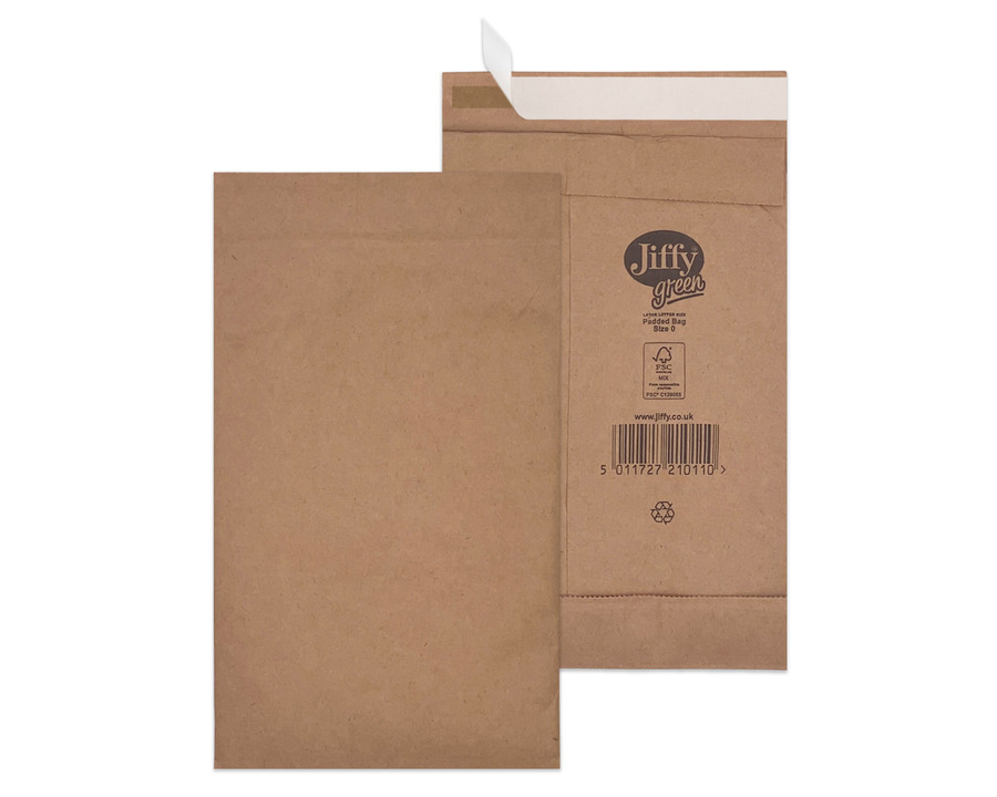 Mayer Bestpac Papierpolstertasche "Jiffy", Gr.0 braun 135 x 229 mm 200St.