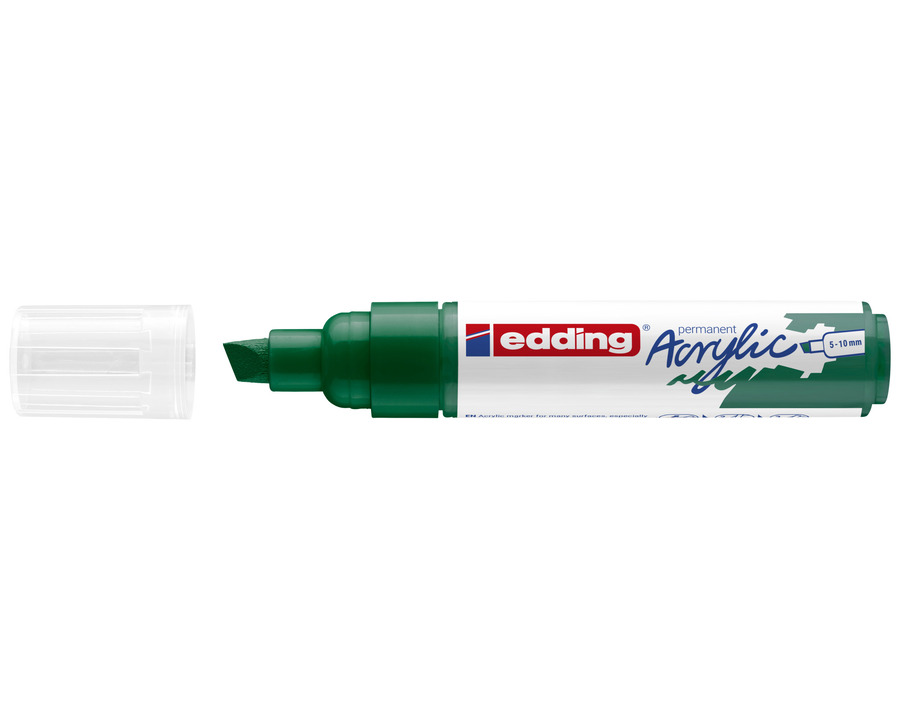 Edding Acrylmarker 5000 moosgrün matt 5-10 mm Keilspitze