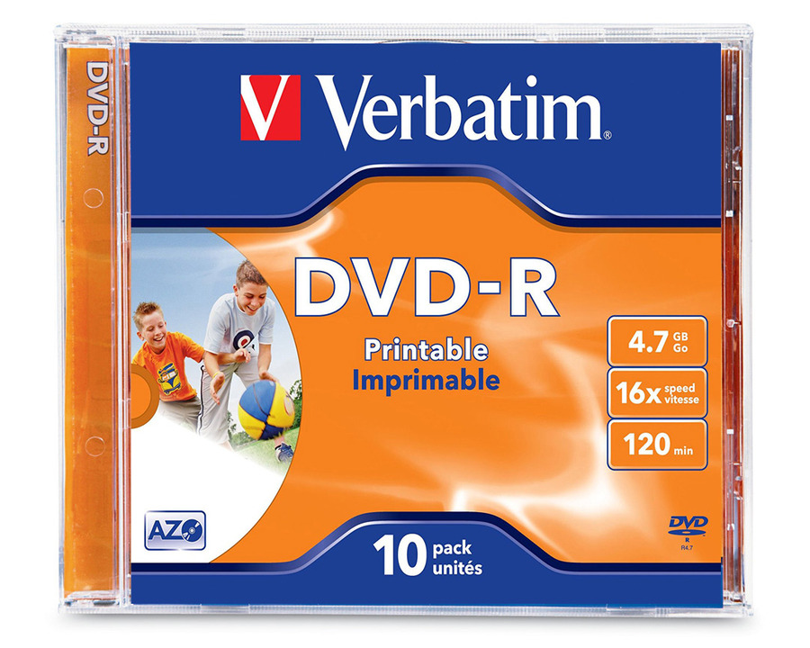 Verbatim DVD-R, bedruckbar 4,7GB Jewel Case