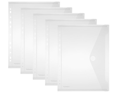 Foldersys Dokumententasche A4, mit Abheftlochung transparent 10St.