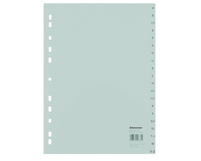 Soennecken PP-Register A4, A-Z grau 225 x 297 mm