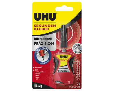 Uhu Sekundenkleber "Blitzschnell Präzision" 3g