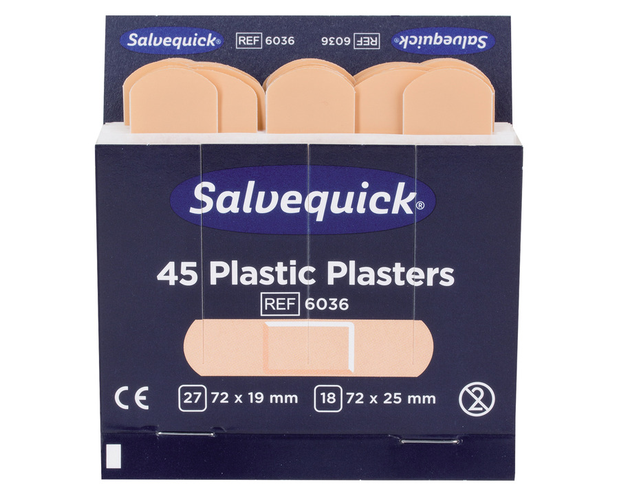 Salvequick Pflaster "Plastic" wasserfest 45St.