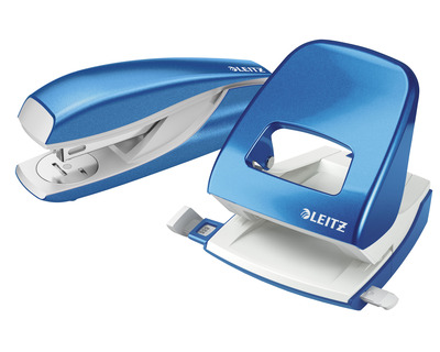 Leitz Büroset Locher & Heftgerät "NeXXt WOW" blau