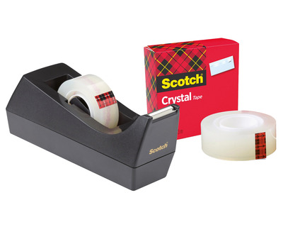Scotch Tischabroller "C38" schwarz inkl. 1x Clear 19mmx10m