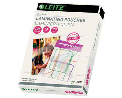 Leitz Laminierfolien "iLAM" A6 glänzend 125 my 100St.