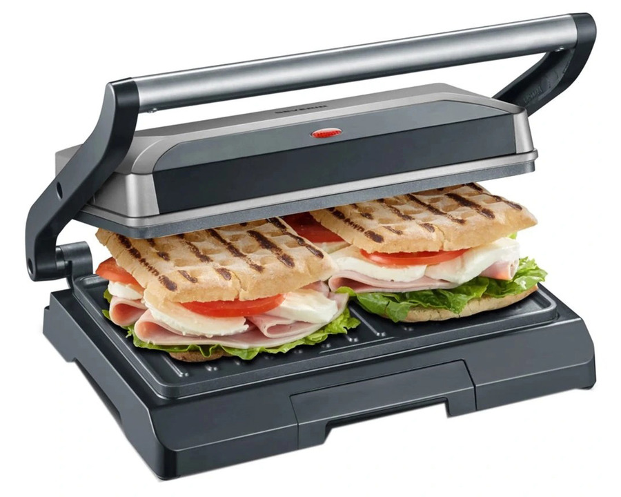 Severin Kompakt-Multigrill "KG2394" silber/schwarz 800W