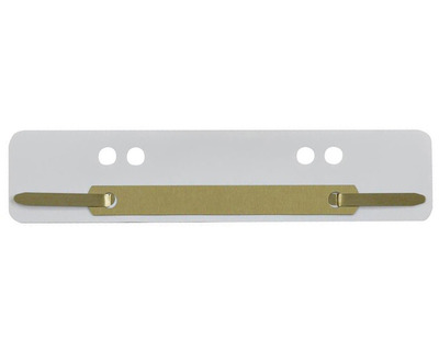 Heftstreifen PP, Metalldeckleiste weiß 34 x 150 mm 25St.