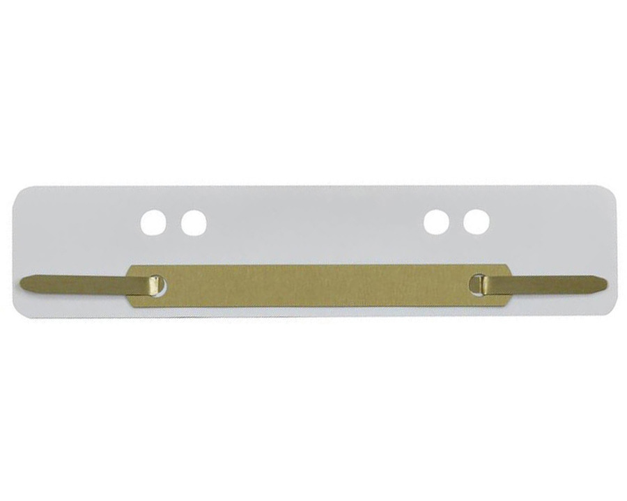 Heftstreifen PP, Metalldeckleiste weiß 34 x 150 mm 25St.